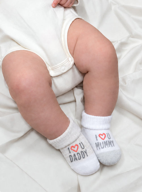 Baby Terry Turnover Socks 2 Pack