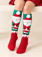 Kid's Novelty Christmas Santa Pattern Knee High Socks