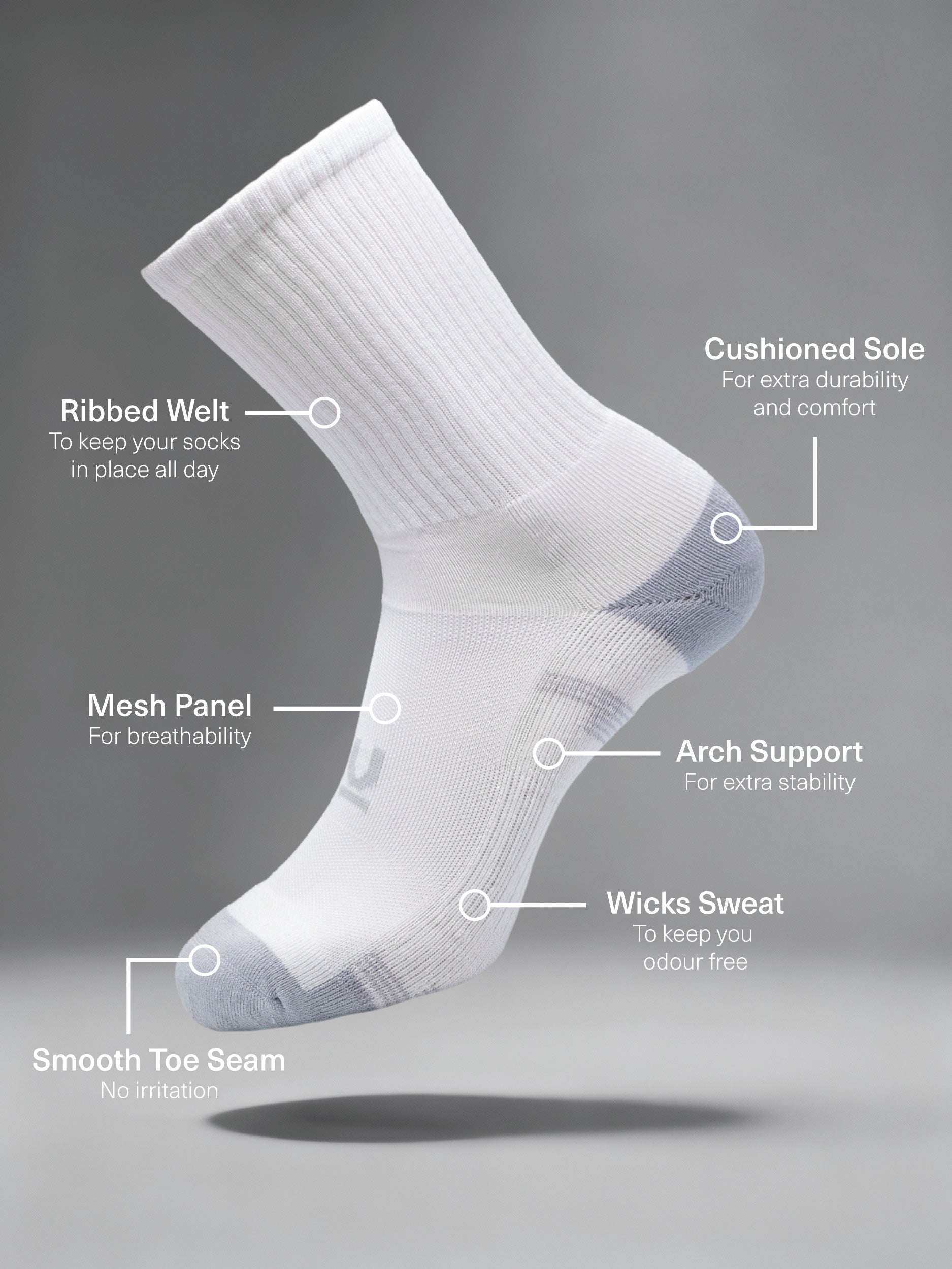 Men's Bamboo Tech Crew 3 Pack