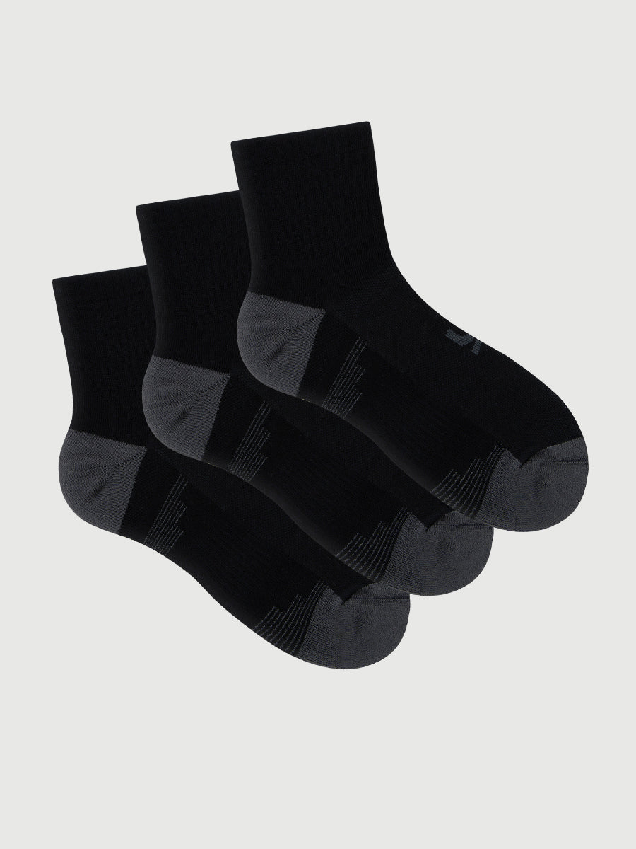 Men's Bamboo Tech Quarter Crew 3 Pack