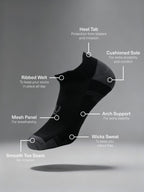 Men's Bamboo Tech Heel Tab 3 Pack