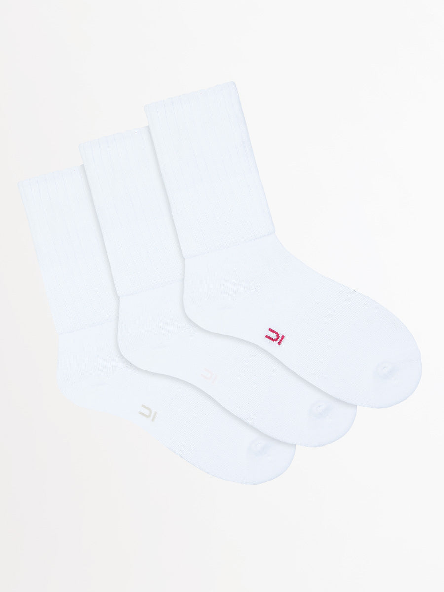 Women's Sports Slouch Crew Socks 3 Pack