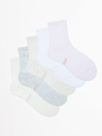 Women's Sports Cushioned Mid Crew Socks 5 Pack