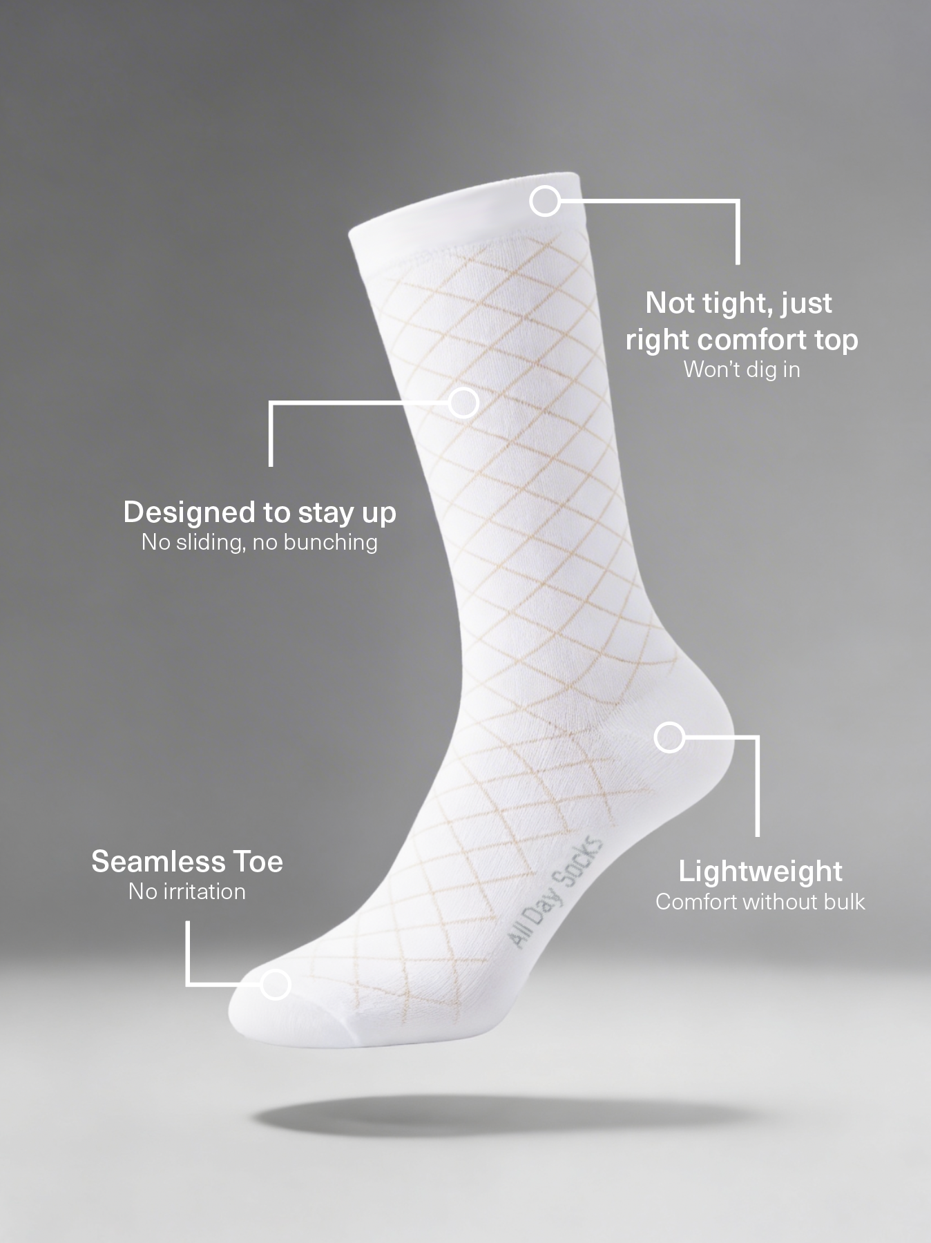 Women's All Day Lightweight Crew Socks 1 Pack