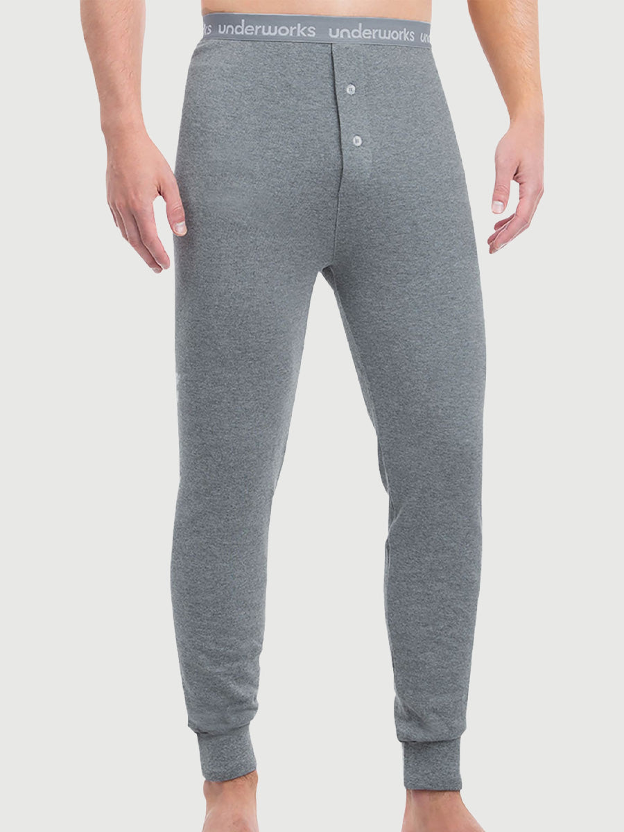 Men's Heat Bods Cotton Thermal Long John 1 Pack