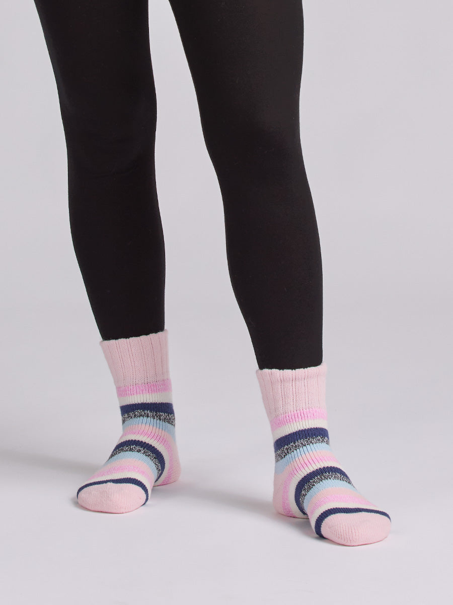 Women's Heat Bods Brushed Mid Crew Sock 1 Pack