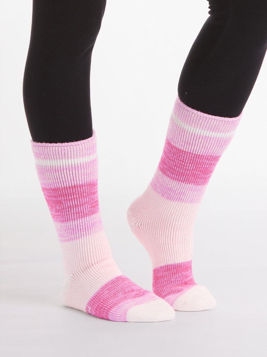Women's Heat Bods Brushed Crew Socks 1 Pack