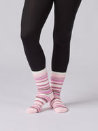 Women's Heat Bods Brushed Crew Socks 1 Pack