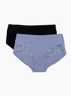 Women's Smoothlines Lace Leg Midi Brief 2 Pack