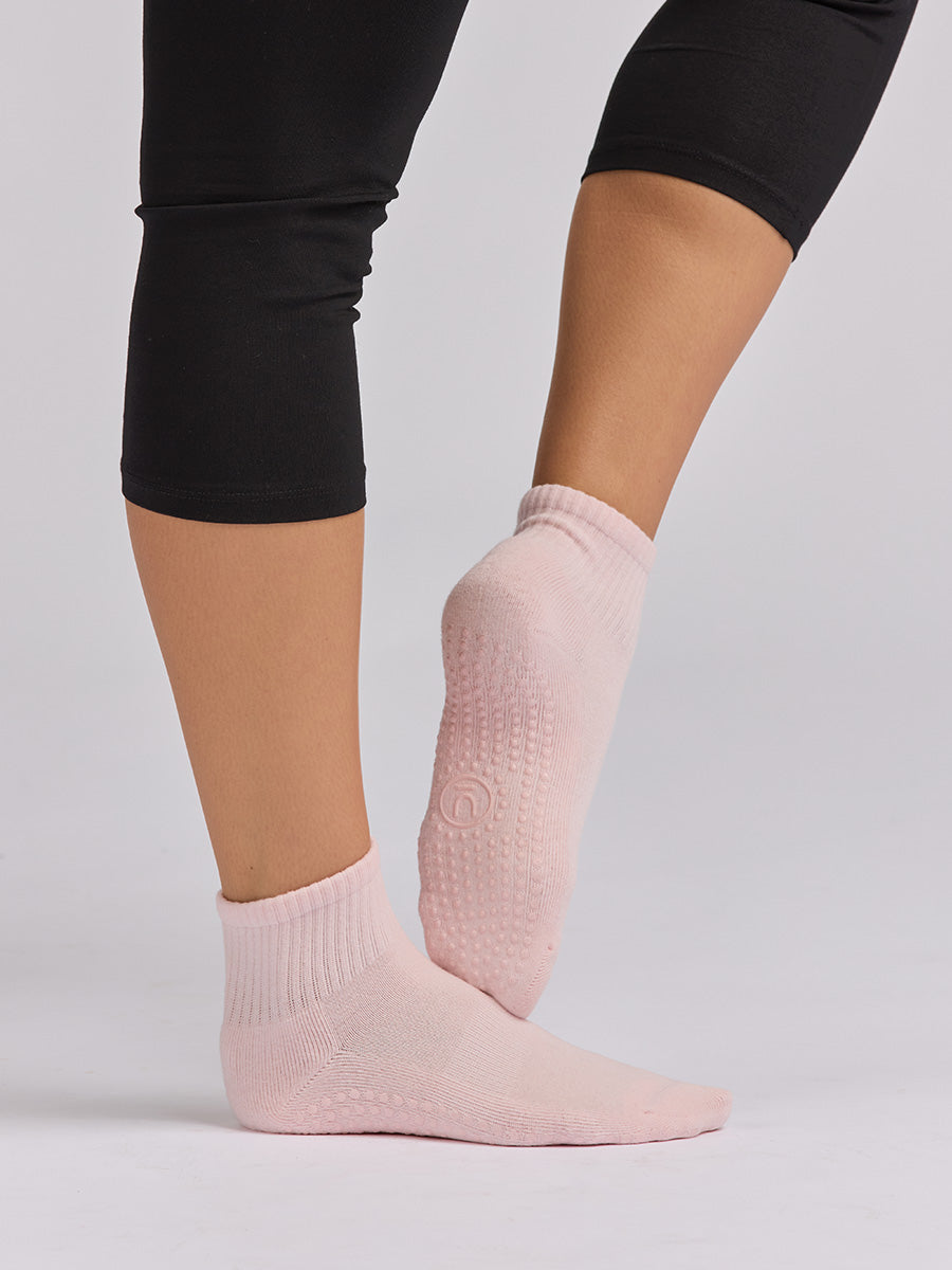Women's Quarter Crew Grip Socks 3 Pack