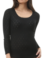 Women's Heat Bods Pointelle Long Sleeve 2 Pack