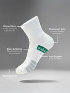 Men's Sports Cushioned Quarter Crew 4 Pack