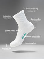 Men's Bamboo Sport Quarter Crew 3 Pack