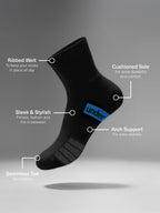 Men's Sports Cushioned Quarter Crew 4 Pack