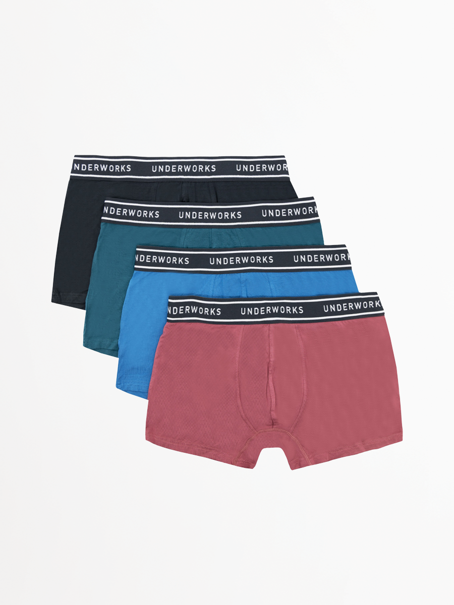 Men's Bamboo Fit Trunk 4 Pack