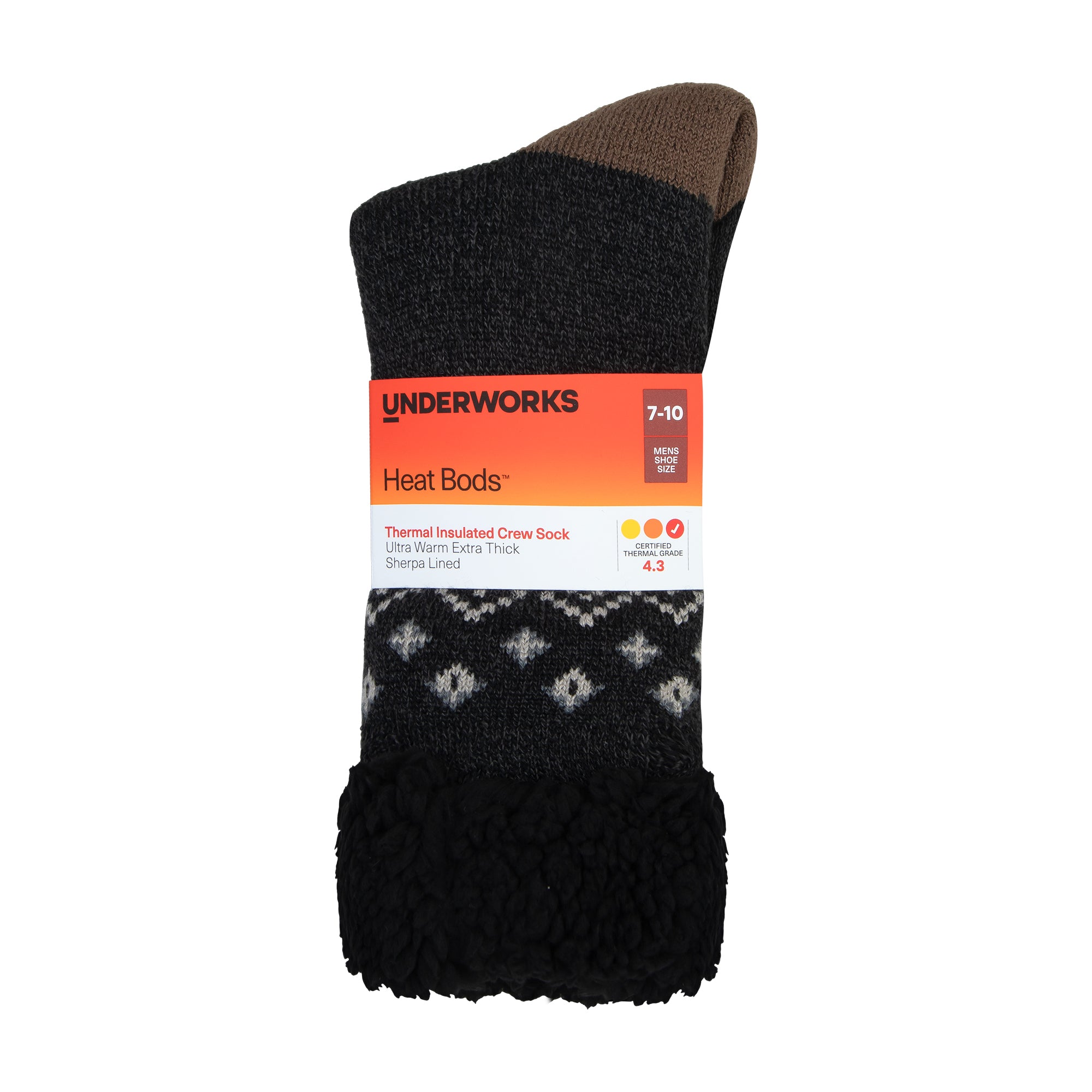 Men's Heat Bods Sherpa Crew