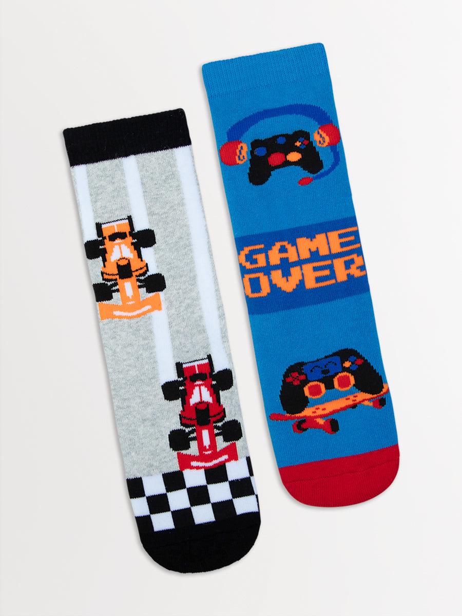 Kids Heat Bods Slipper Sock 2 Pack