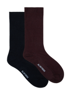 Men's All Day Fine Cotton Textured Sock 2 Pack