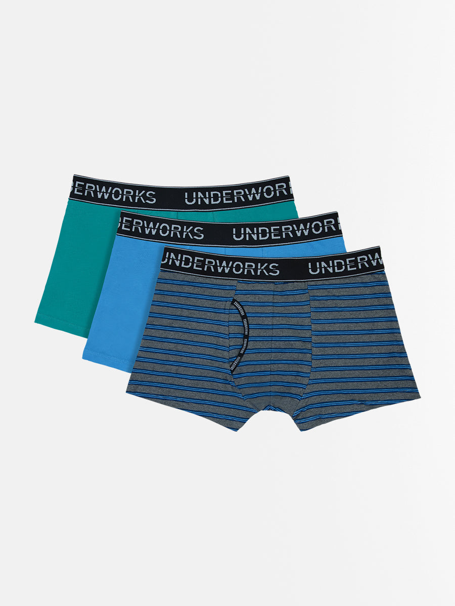 Mens Fly Front Trunk 3 Pack