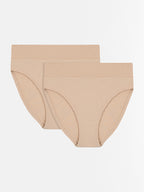 Womens Smoothlines Hi Cut Briefs 2 Pack