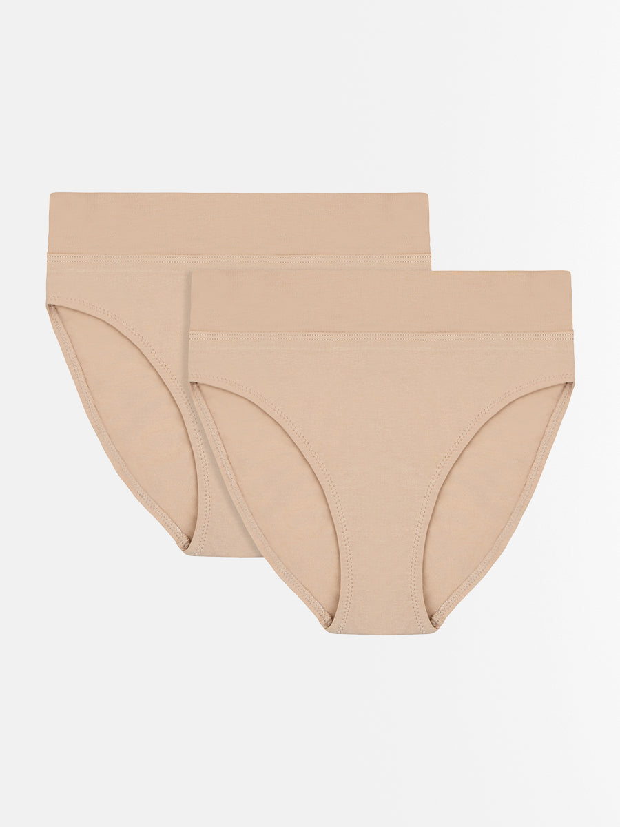 Womens Smoothlines Hi Cut Briefs 2 Pack