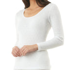 Women's Heat Bods Pointelle Long Sleeve 2 Pack