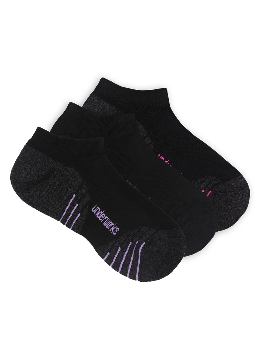 Women's Cushioned Active Low Cut Sports Socks 3 Pack