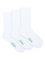 Women's Bamboo Ribbed Lightweight Crew Socks 3 Pack