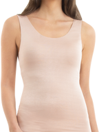 womnes mocha single vest invisible thermal - underworks