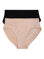 Ladies Bamboo Hicut Brief 2 Pack