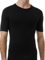 mens white cotton interlock short sleeve thermal - underworks