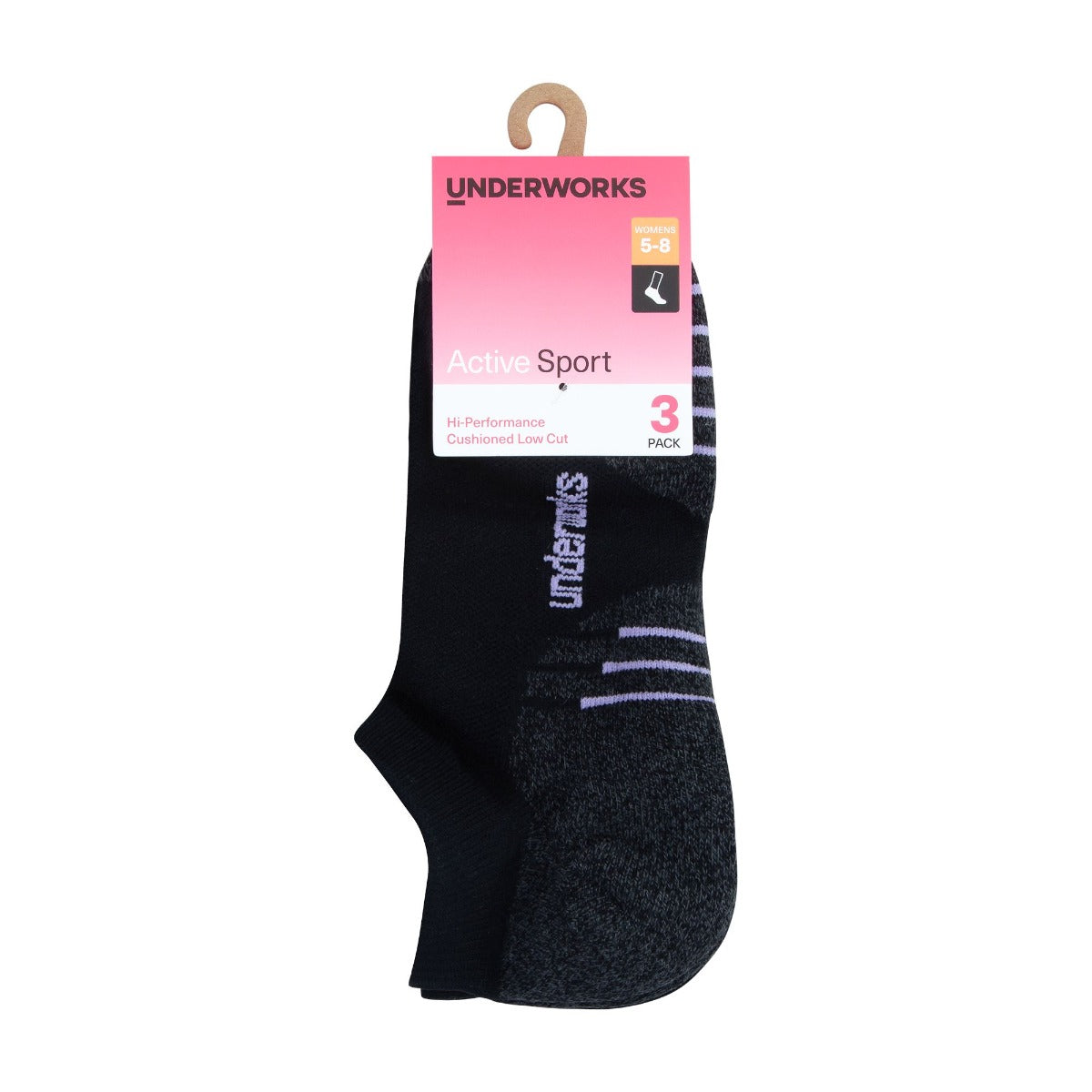 Women's Cushioned Active Low Cut Sports Socks 3 Pack
