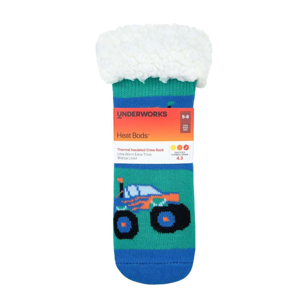 Kids Heat Bods Sherpa Lined Sock