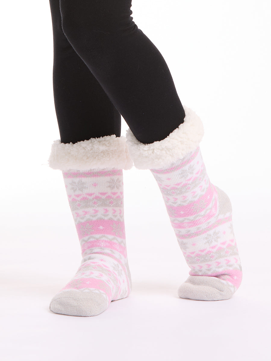 Women's Heat Bods Sherpa Lined Crew