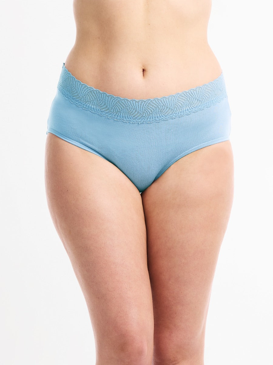 Women's Smoothlines Lace Hi Cut Briefs 2 Pack