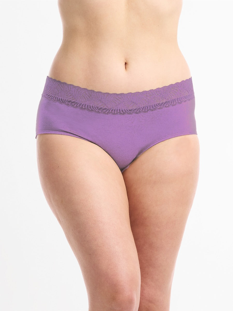 Women's Smoothlines Lace Midi Briefs 2 Pack