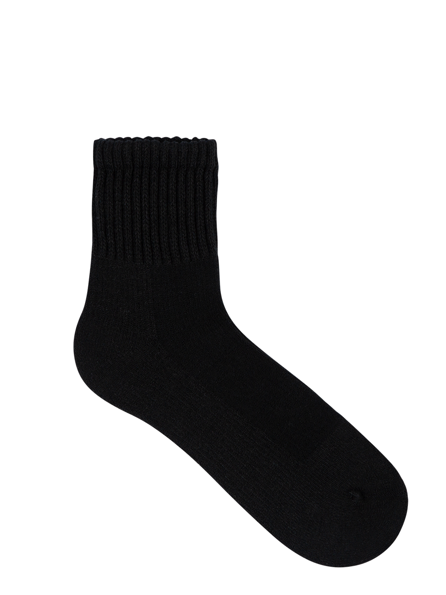 Men's All Day Socks Mid Crew Walking Sock Black | Underworks