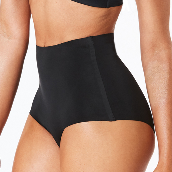 womens nylon black laser cut full brief underwear 2 pack - underworks