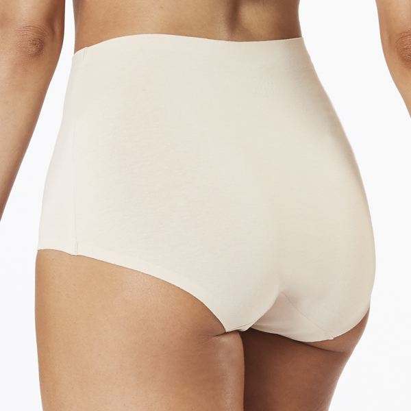 womens nylon beige laser cut full brief underwear 2 pack - underworks