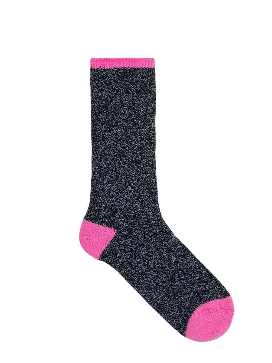 Women's Extra Warm Heat Bods Work Pink and Grey Socks | Underworks
