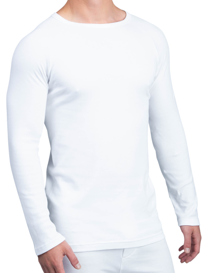 mens white long sleeve thermal top