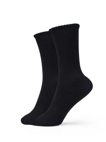 Womens All Day Crew Socks Black Underworks Australia