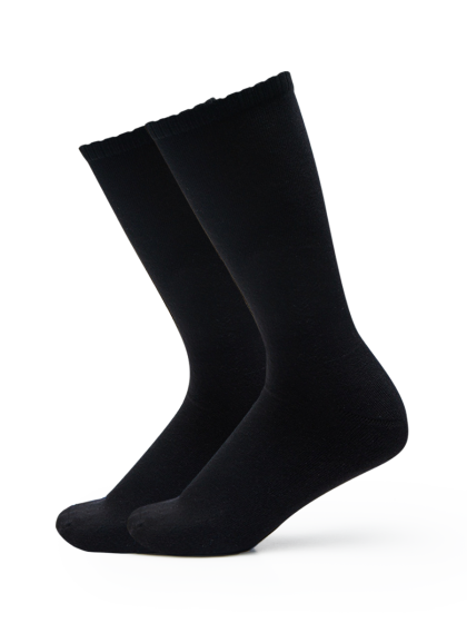 Mens All Day Socks Fine Crew Plain 2 Pack | Underworks