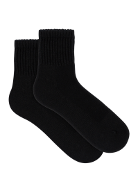 Mens All Day Socks Mid Crew Walking Socks Black | Underworks