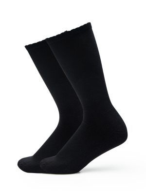 Men's Eco-Friendly Crew Socks | White + Black