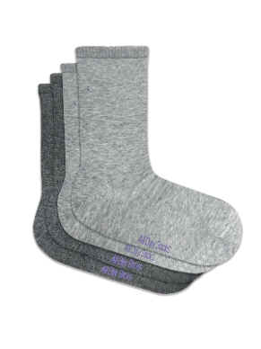 Women's Grey All Day Sock - 2 Pack