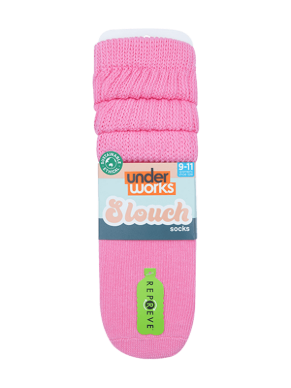 Women's Pink Slouch Socks